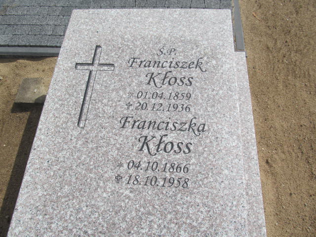 Franciszek Kłos 1859 Pączewo - Grobonet - Wyszukiwarka osób pochowanych